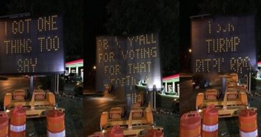 Hacker Meretas Sistem Lalu Lintas Berisi Pesan Anti Trump