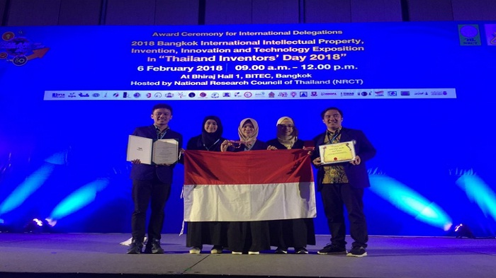 Membanggakan, Indonesia Raih 15 Medali Emas Di Ajang IPITEX 2018 Thailand