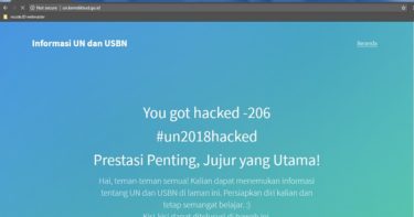 Hari Pertama UNBK, Laman Website Kemdikbud Justru Di Jahili Hacker