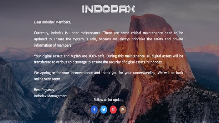 Ternyata Ini Penyebab Indodax Down Dan Tak Bisa Diakses