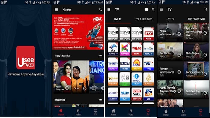 Aplikasi useetv untuk pc