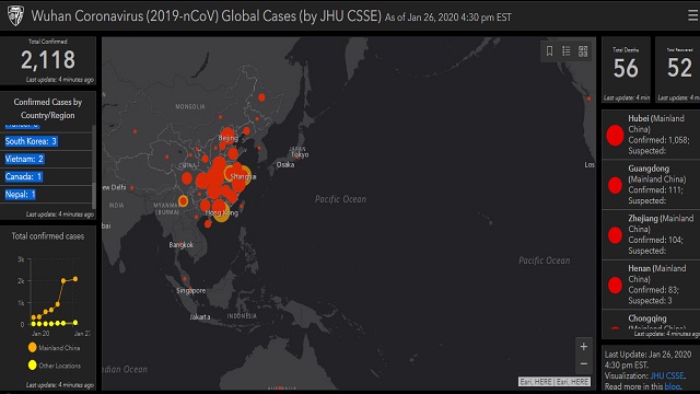 Memantau Penyebaran Virus Corona Secara Online dengan Peta Digital