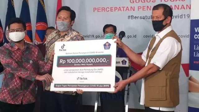 TikTok Sumbang Rp 100M Untuk Bantu Atasi Covid-19