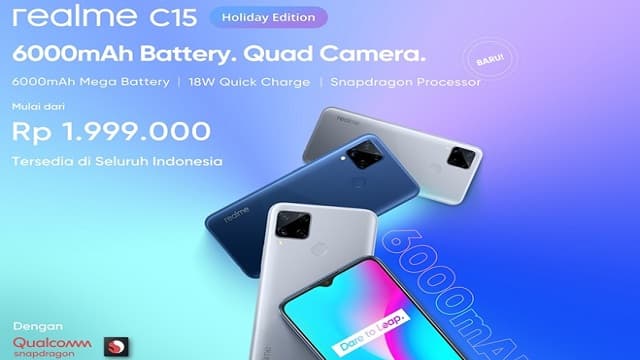 Realme C15 Holiday Edition Resmi Hadir di Indonesia