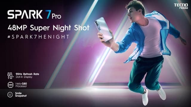 TECNO Spark 7 Pro, Hp Gaming Murah Harga Cuma Sejutaan