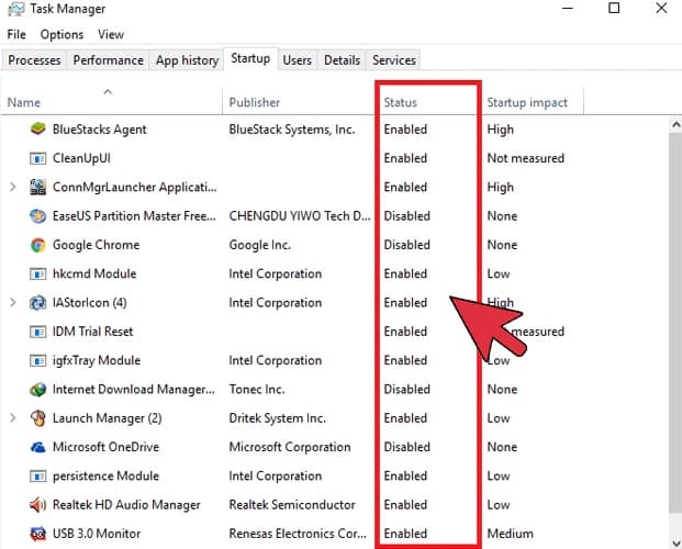 Windows 10 Task Manager
