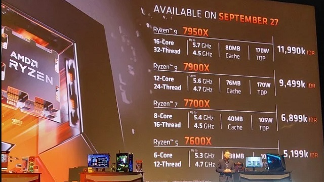 AMD Ryzen 7000 Sudah Tersedia di Tanah Air, Ini Harganya